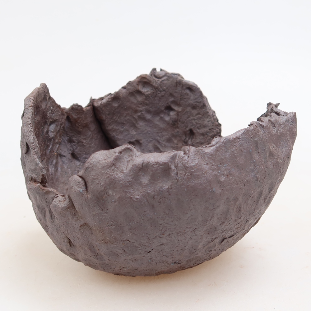 Keramická Skořápka  10 x 9,5 x 7 cm , barva kovová