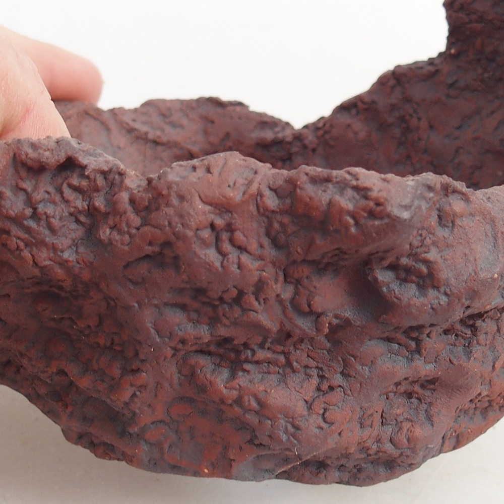 Keramická Skořápka 10 x 8 x 8,5 cm , barva hnědá