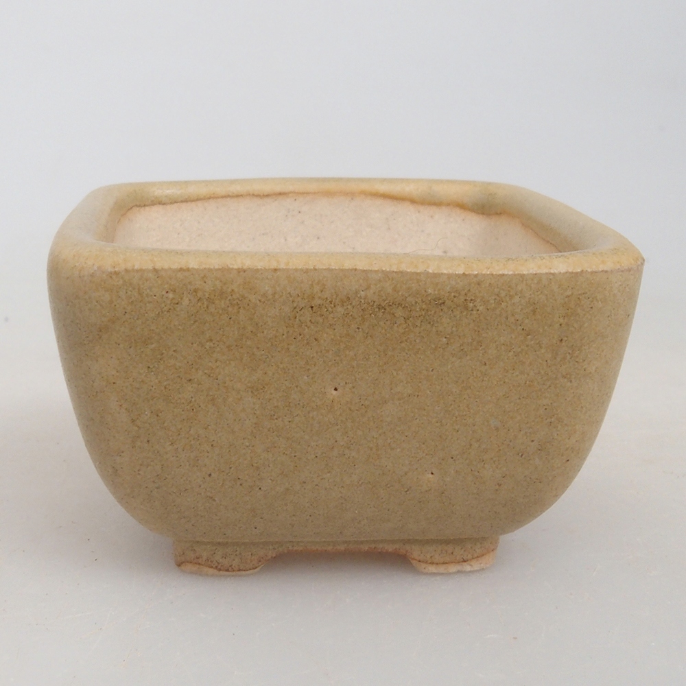 Mini bonsai miska 4,5 x 4,5 x 3 cm, barva hnědá