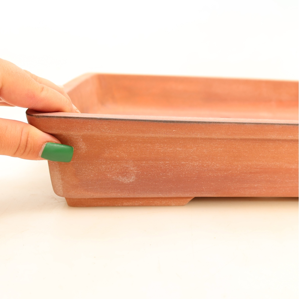 Keramická Miska  45 x 29 x 6,5 cm , barva cihlová