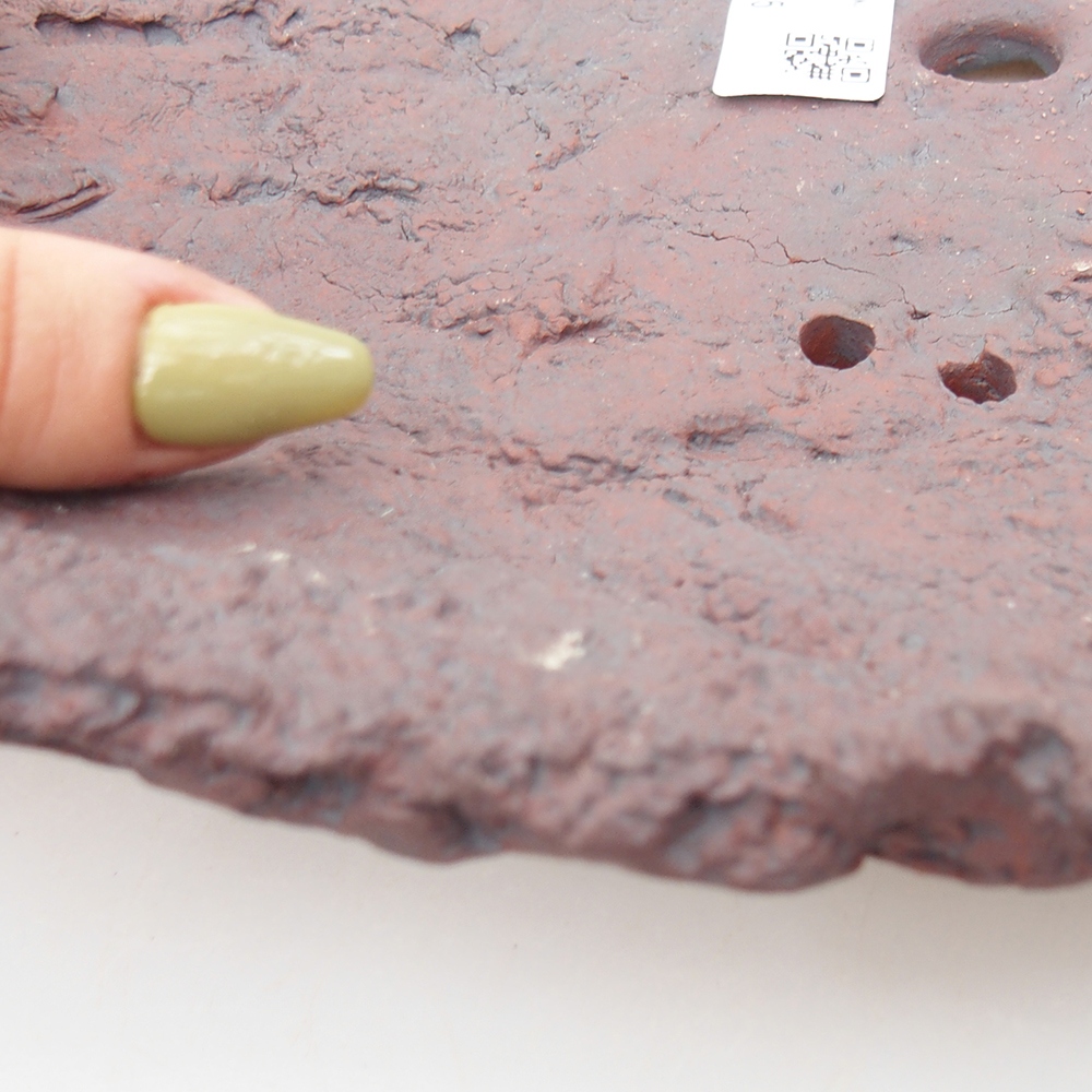 Keramická Skořápka  33 x 25 x 7 cm , barva hnědá