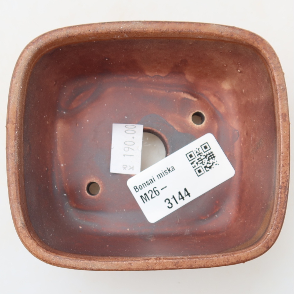 Keramická bonsai miska 10 x 8,5 x 4 cm, barva růžová