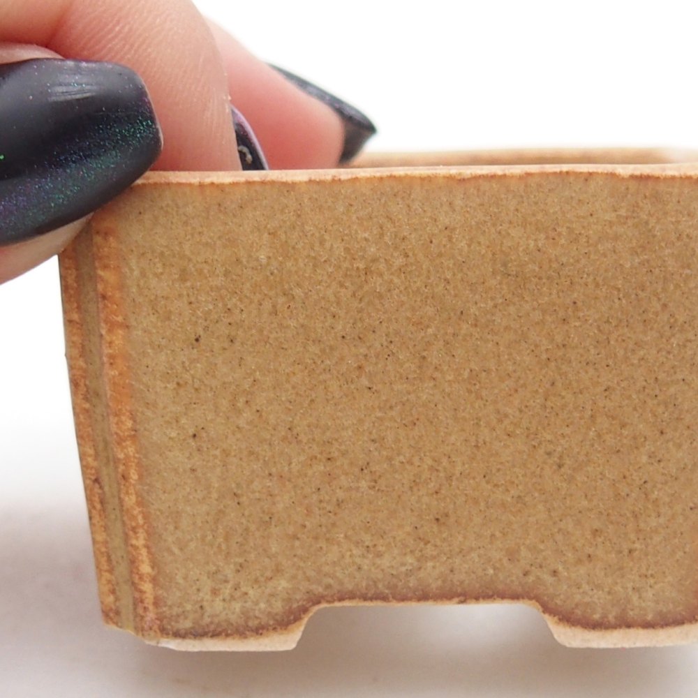 Mini bonsai miska 5 x 5 x 3 cm, barva hnědá