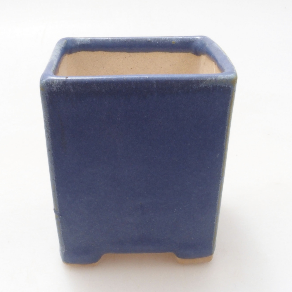 Mini bonsai miska 5,5 x 5,5 x 6,5 cm, barva modrá