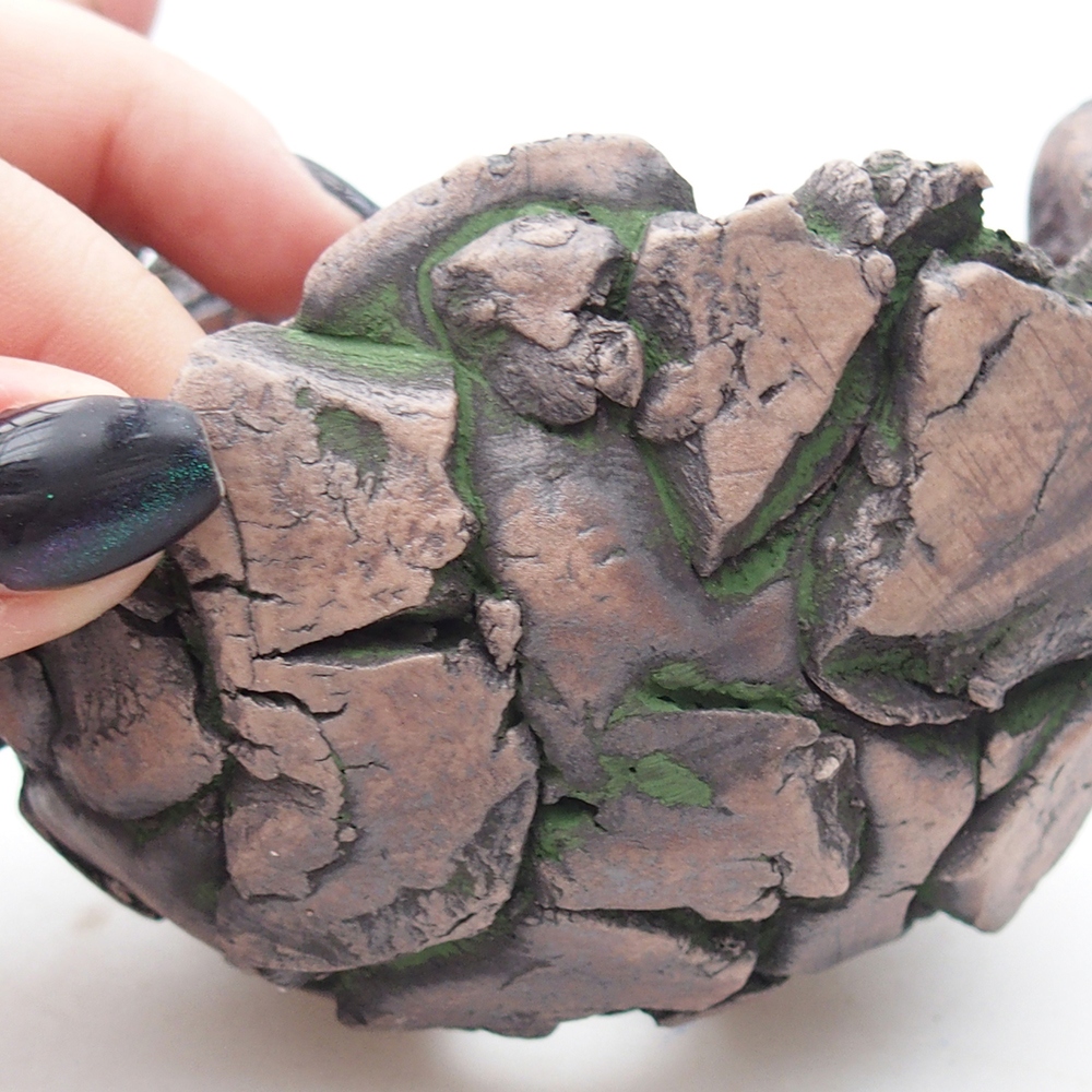 Keramická Skořápka 10,5 x 10,5 x 8 cm , barva zelená