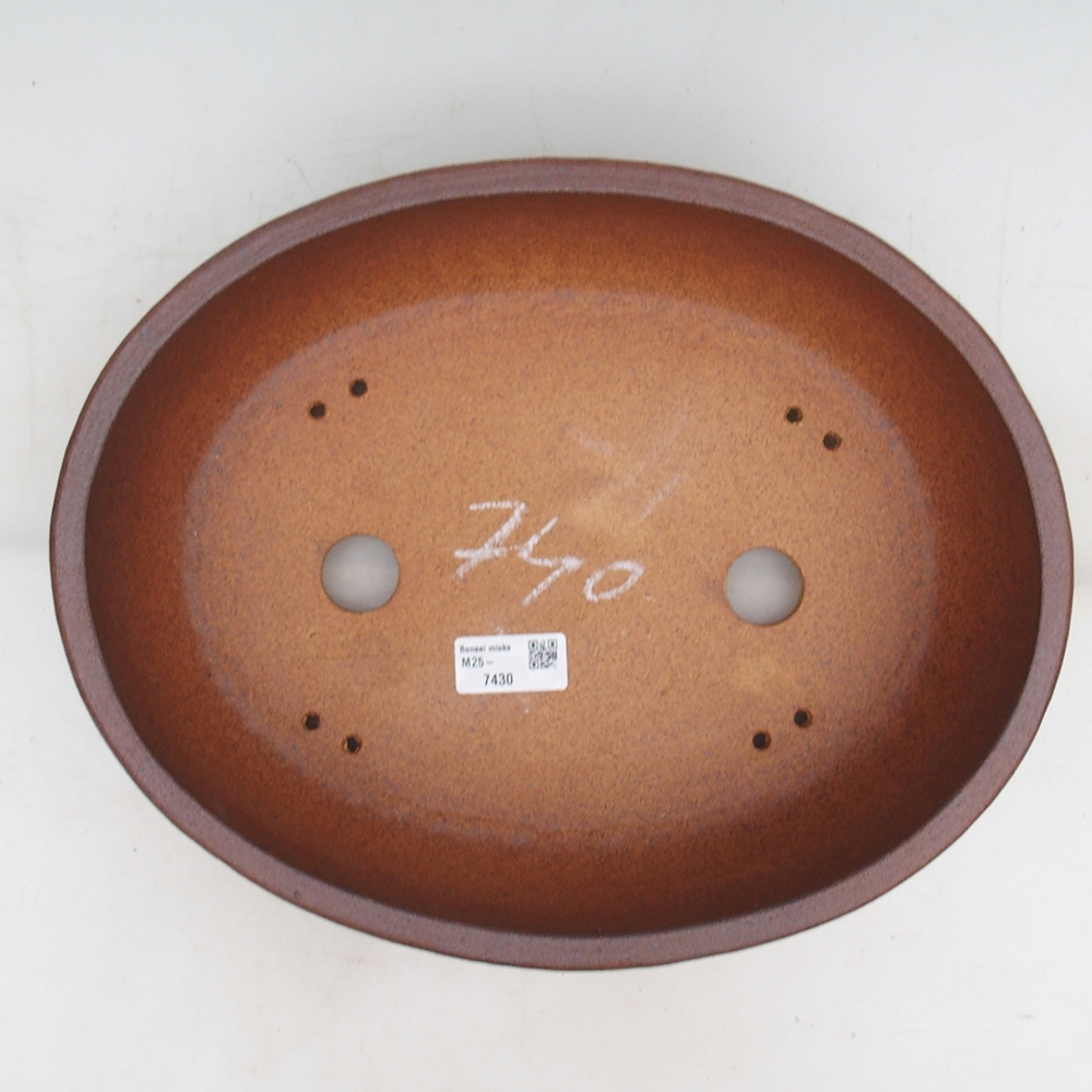 Bonsai miska 33 x 26 x 9 cm , barva hnědá