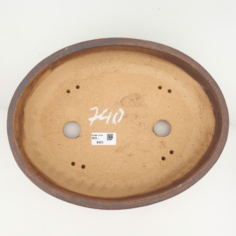 Bonsai miska 32 x 25 x 8,5 cm , barva hnědá