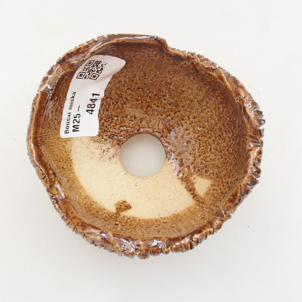 Keramická Skořápka  8 x 7,5 x 6 cm , barva hnědá