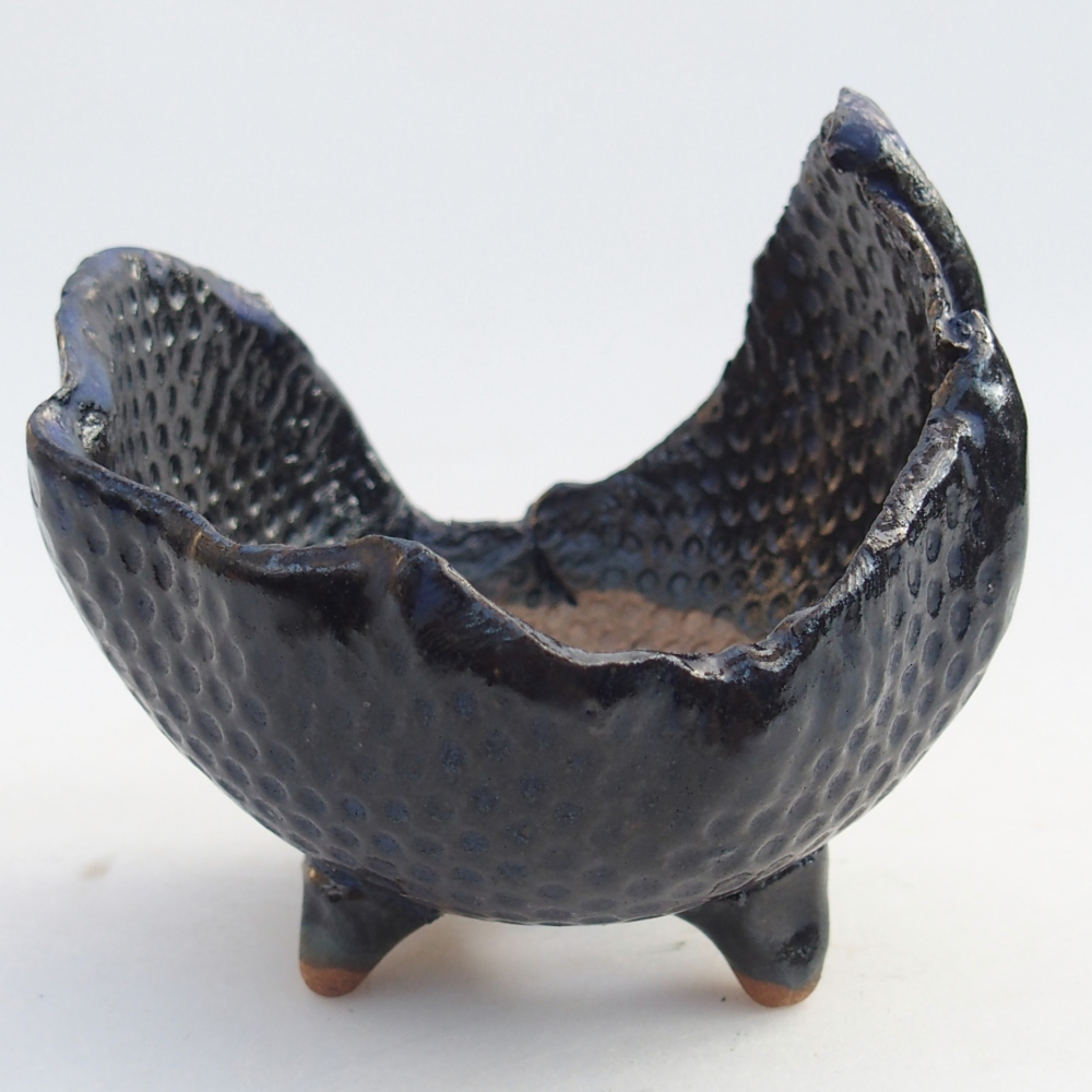 Keramická Skořápka 10 x 8,5 x 8,5 cm , barva modrá