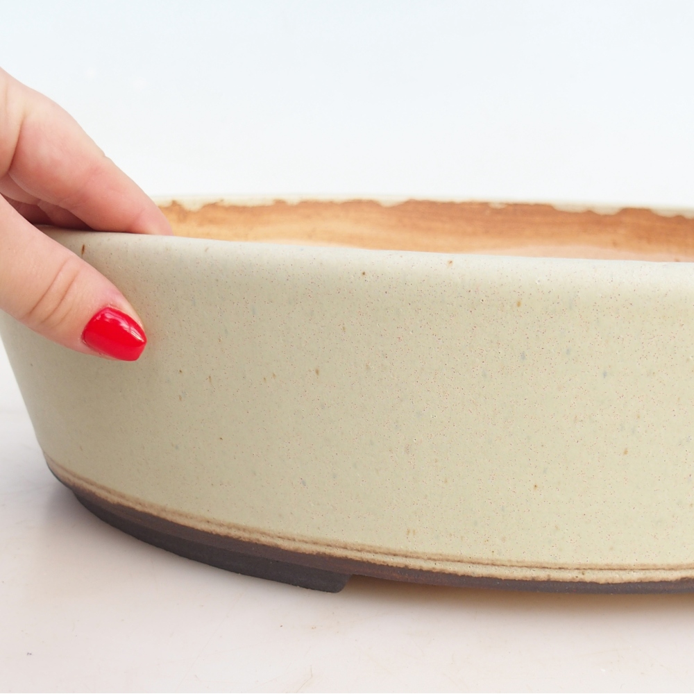 Bonsai miska 39 x 31,5 x 9 cm , barva zelená