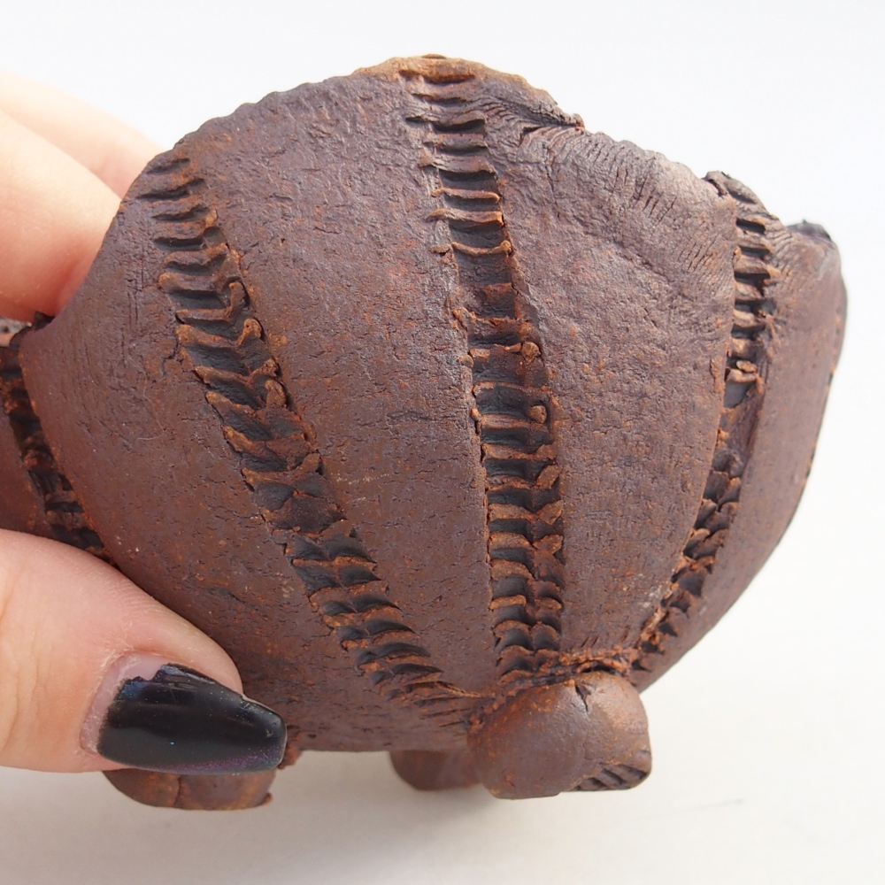 Keramická Skořápka 9 x 9 x 7 cm , barva hnědá