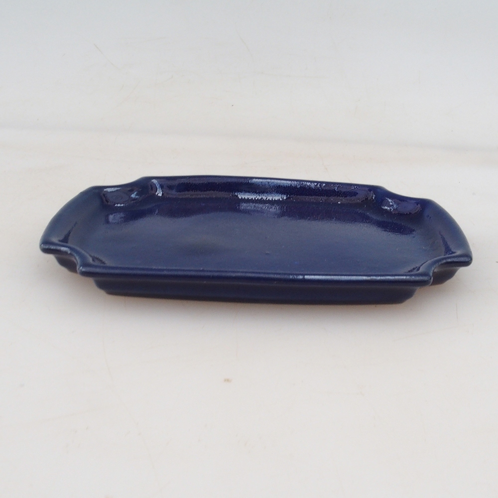 Keramická podmiska H01 - 11,5 x 8 x 0,5 cm- modrá