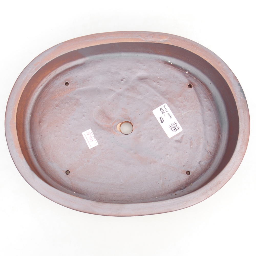 Keramická bonsai miska 27 x 21 x 5 cm, barva kovová