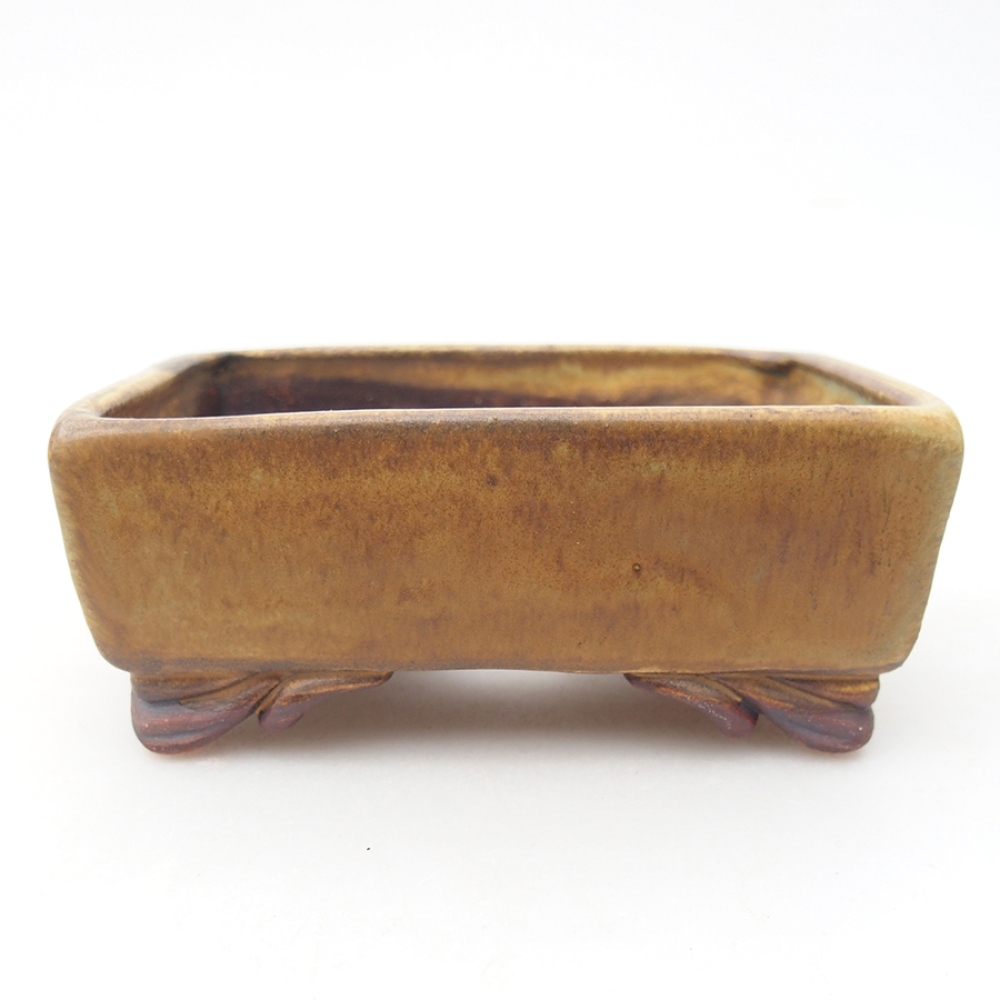 Keramická bonsai miska 10 x 8,5 x 4 cm, barva zelená