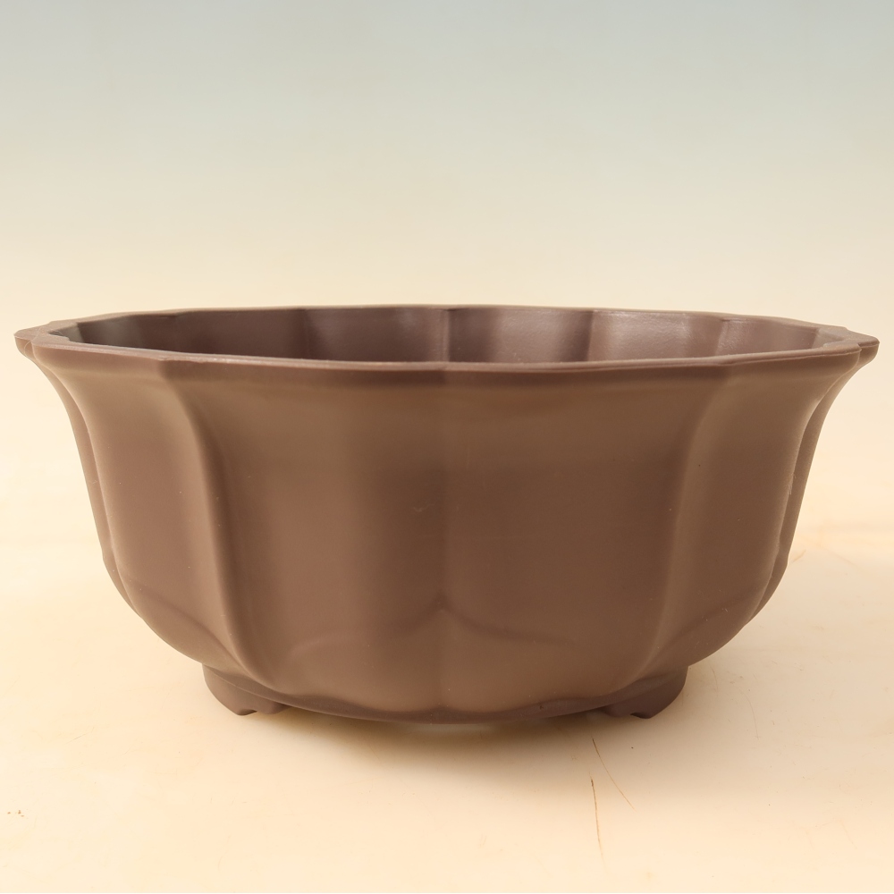 Bonsai miska plast MP-34 hnědá - 22 x 22 x 9,5 cm 