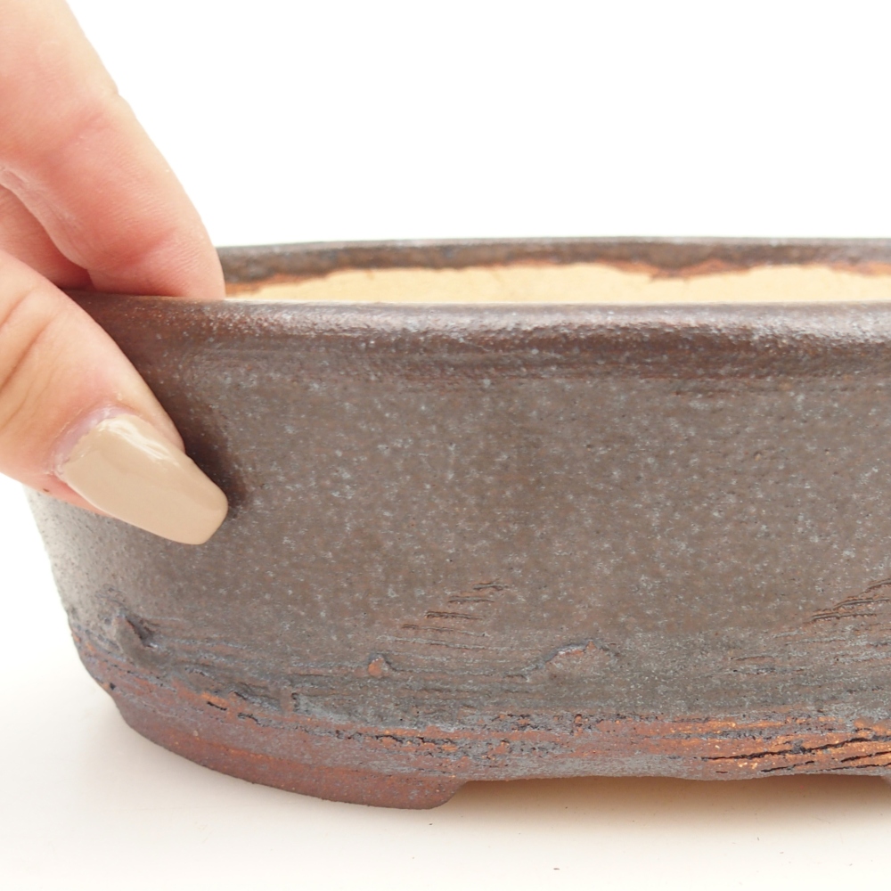 Bonsai miska 20 x 16 x 6 cm , barva hnědá