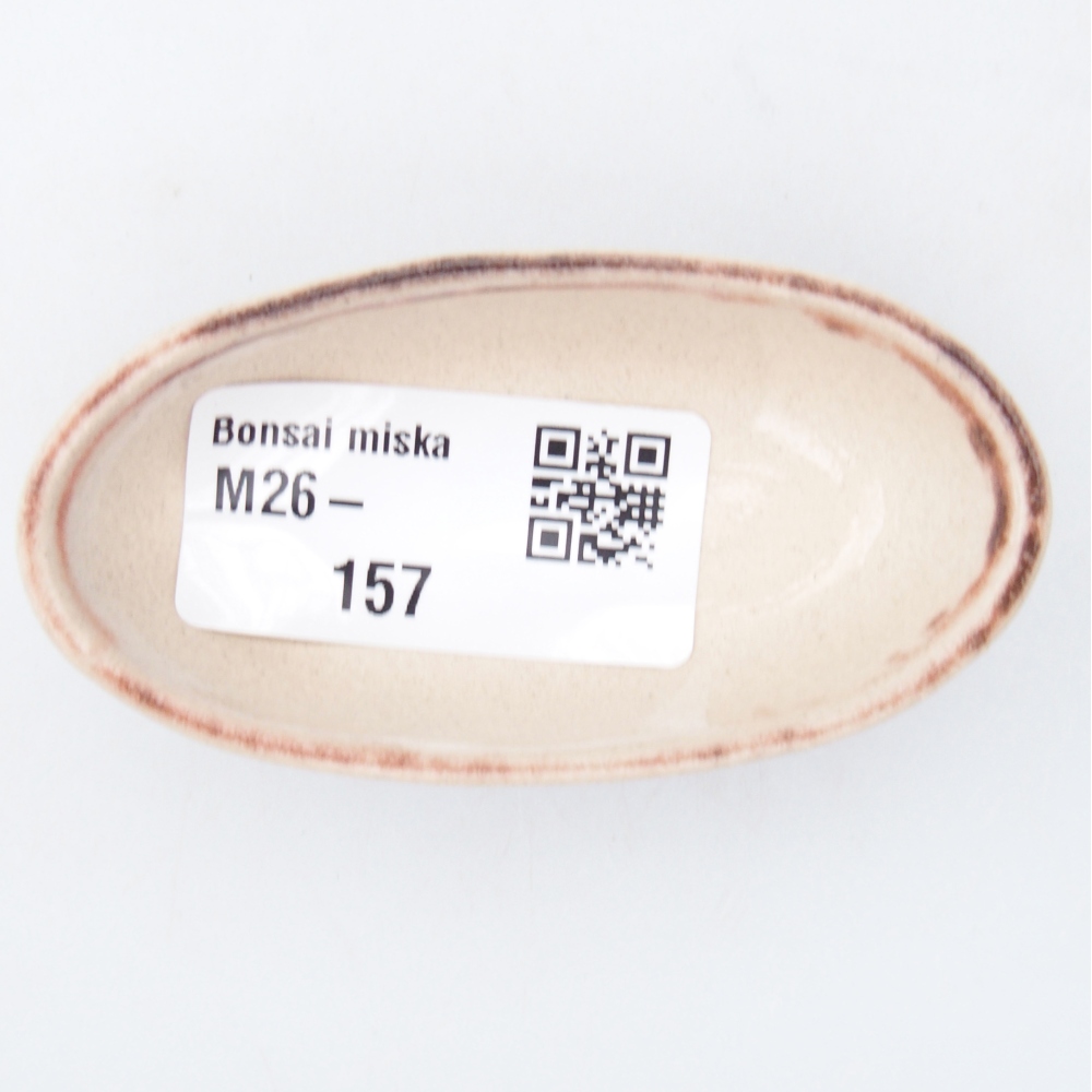 Mini bonsai miska 7 x 3,5 x 2 cm, barva hnědá