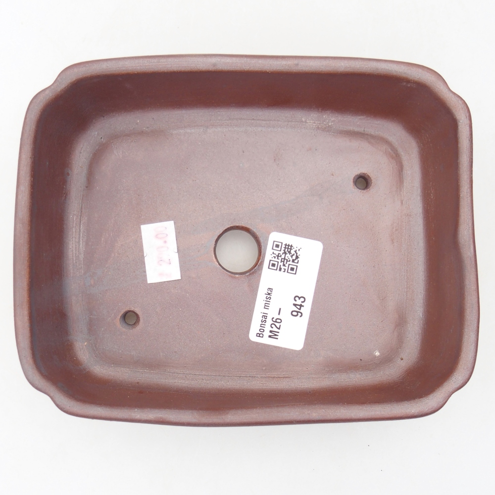Keramická bonsai miska 15 x 12 x 4,5 cm, barva kovová