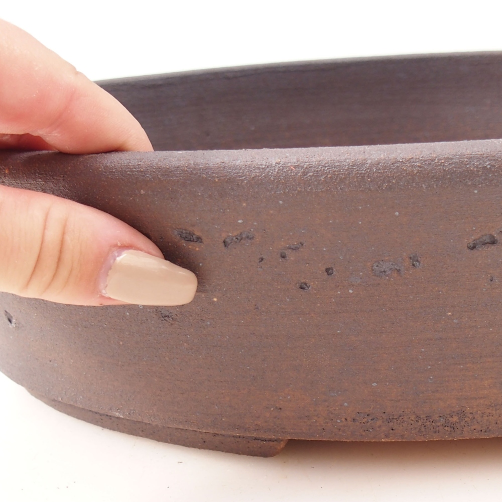 Bonsai miska 31,5 x 25 x 8 cm , barva hnědá