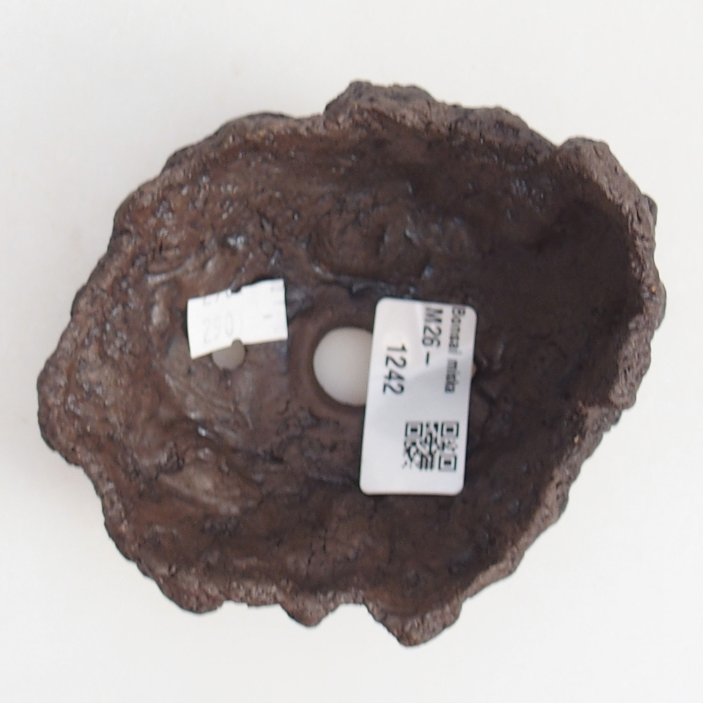 Keramická Skořápka 10 x 9 x 7,5 cm , barva hnědá