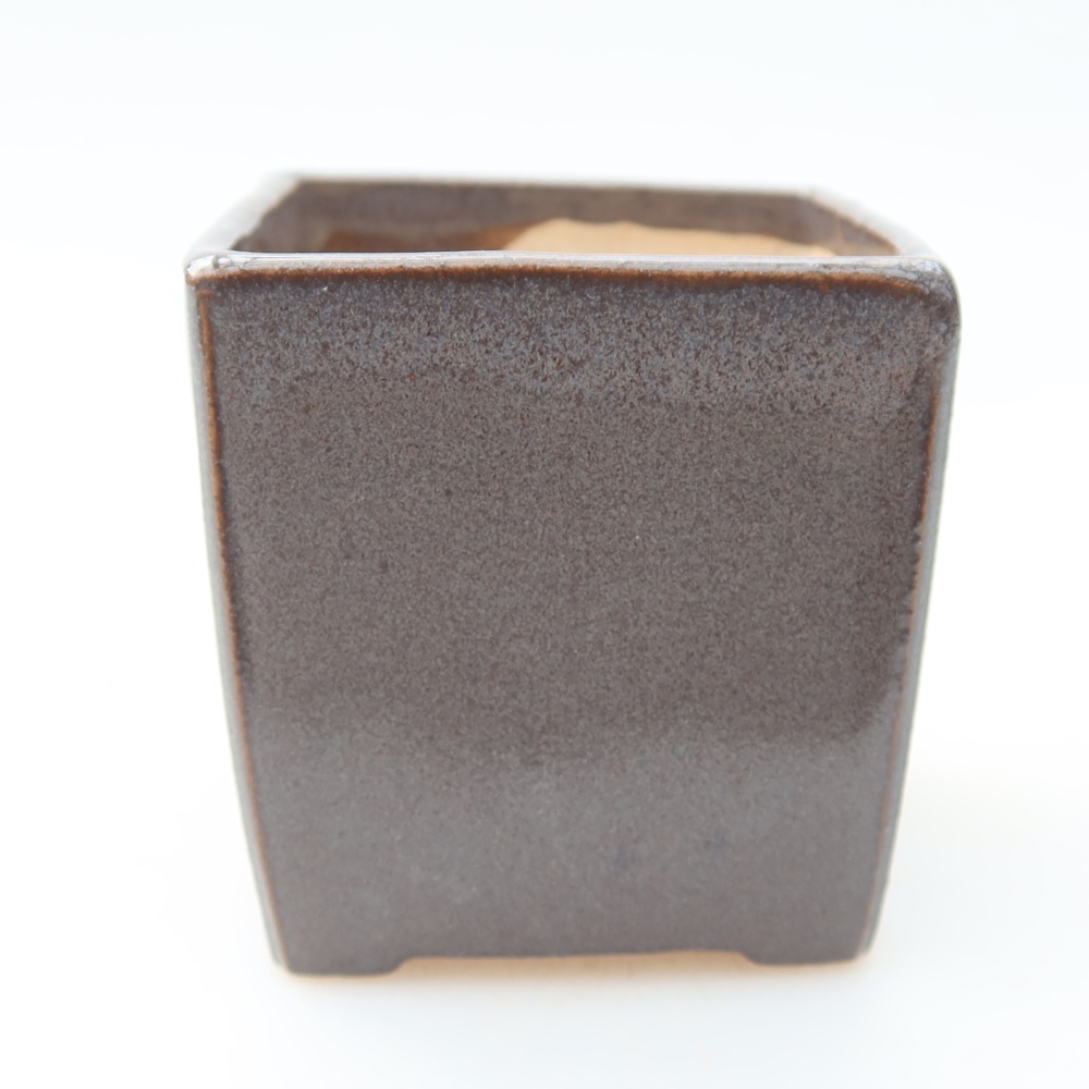 Keramická bonsai miska 5 x 5 x 5 cm, barva šedá