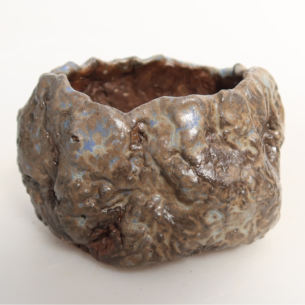 Keramická Skořápka  7 x 7 x 5 cm , barva modrohnědá