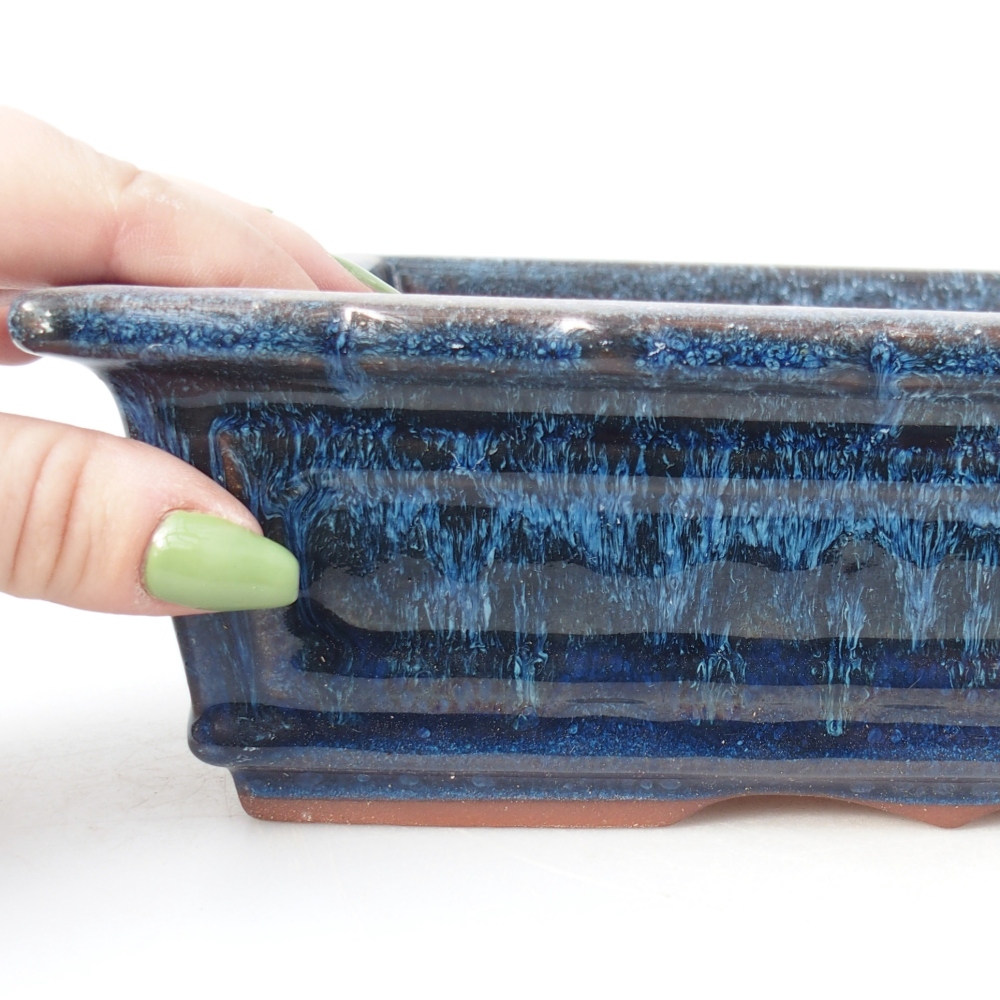 Miska 32 x 22,5 x7 cm barva modrá