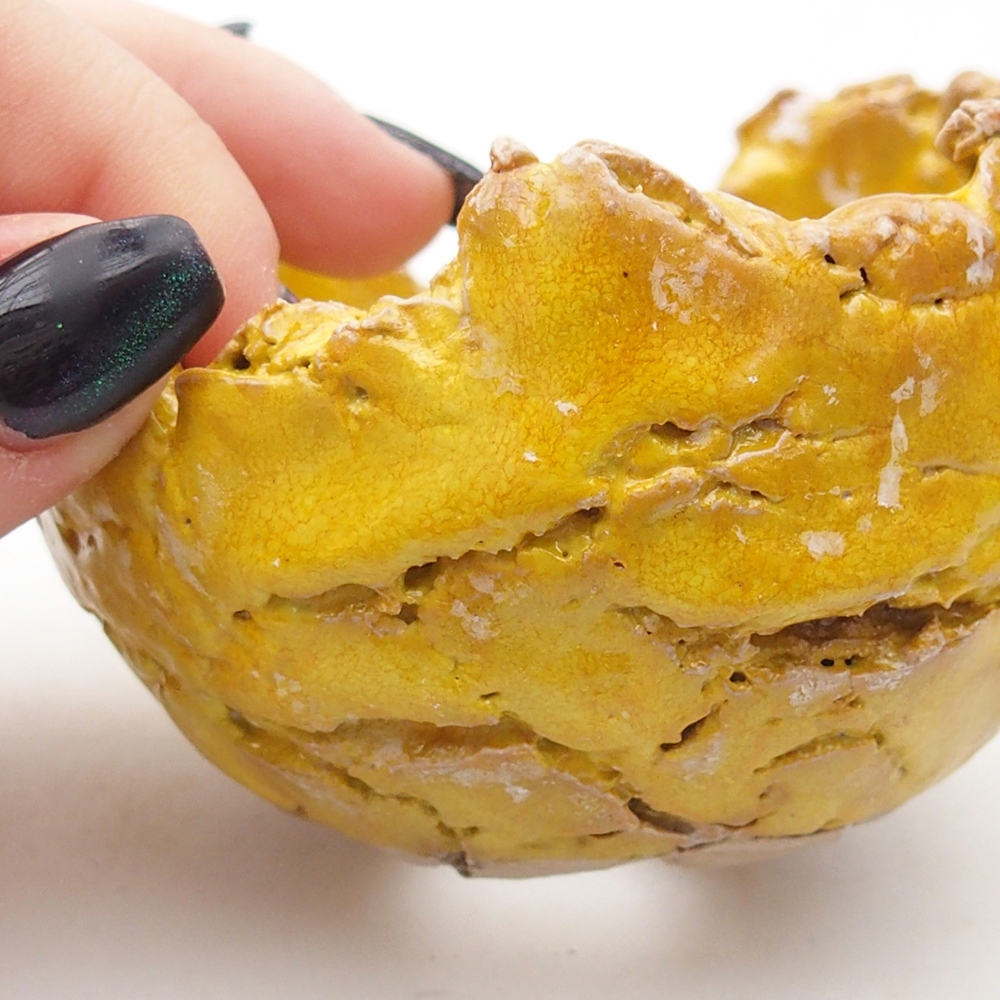 Keramická Skořápka 8,5 x 8,5 x 6 cm , barva žlutá