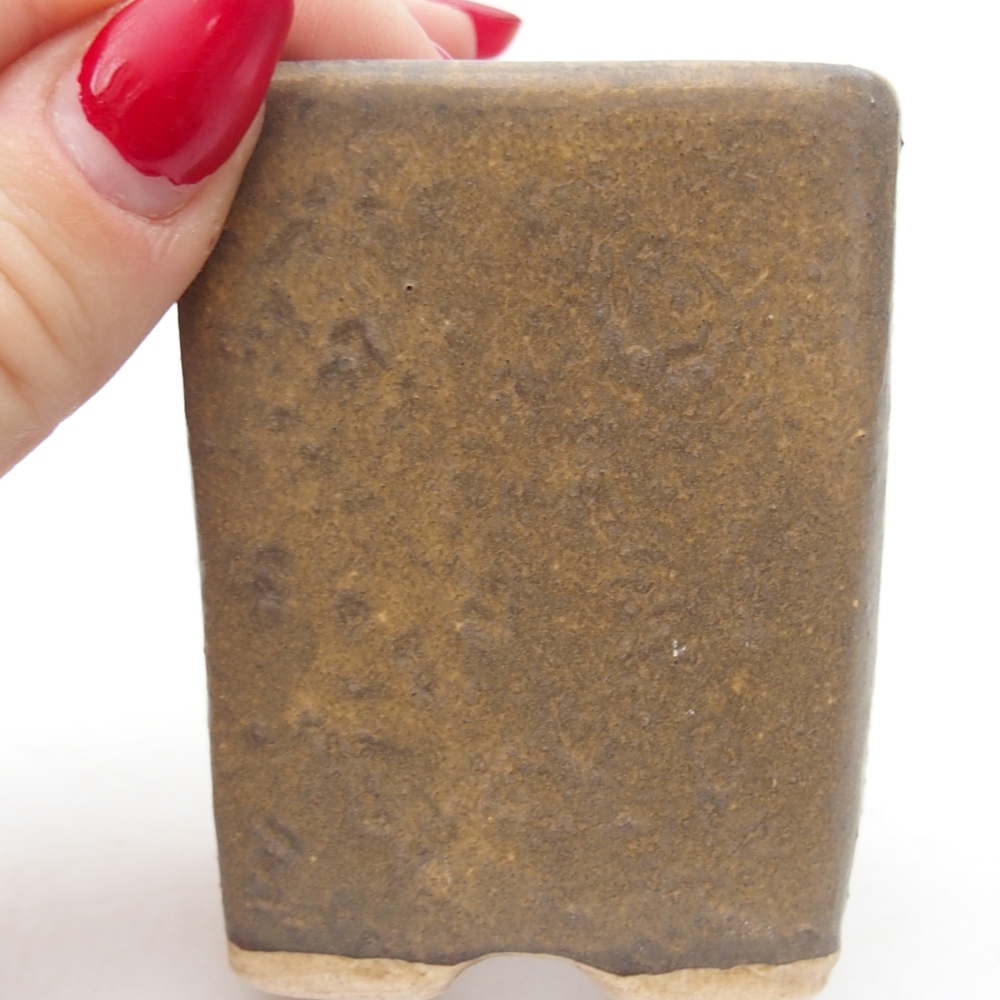 Keramická bonsai miska 5 x 5 x 6,5 cm, barva hnědá