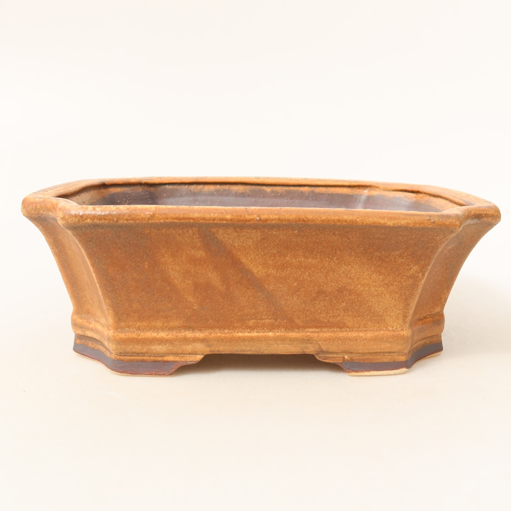 Keramická bonsai miska 18 x 15 x 6 cm, barva růžová