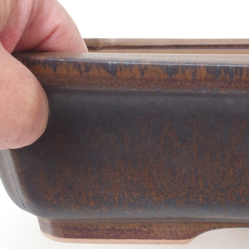 Bonsai miska H07 - 30 x 20,5 x 8 cm. - hnědá