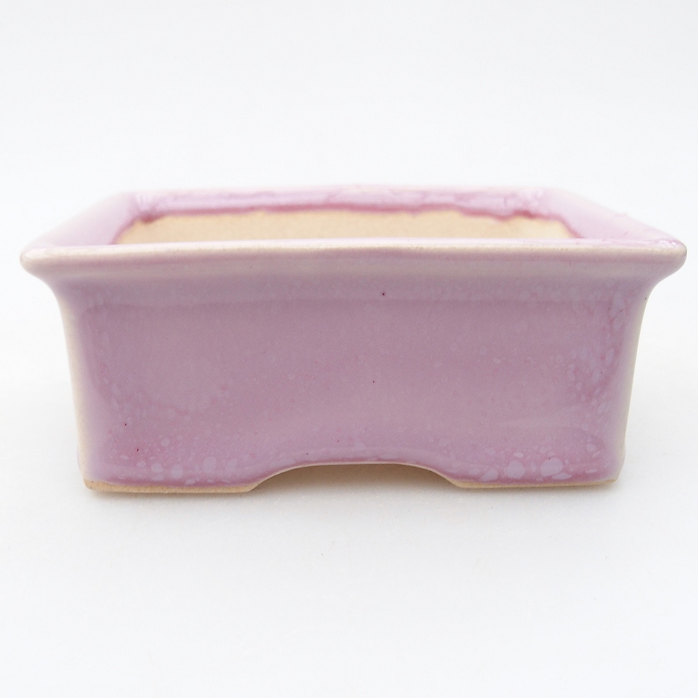 Mini bonsai miska 9 x 7 x 3,5 cm, barva růžová