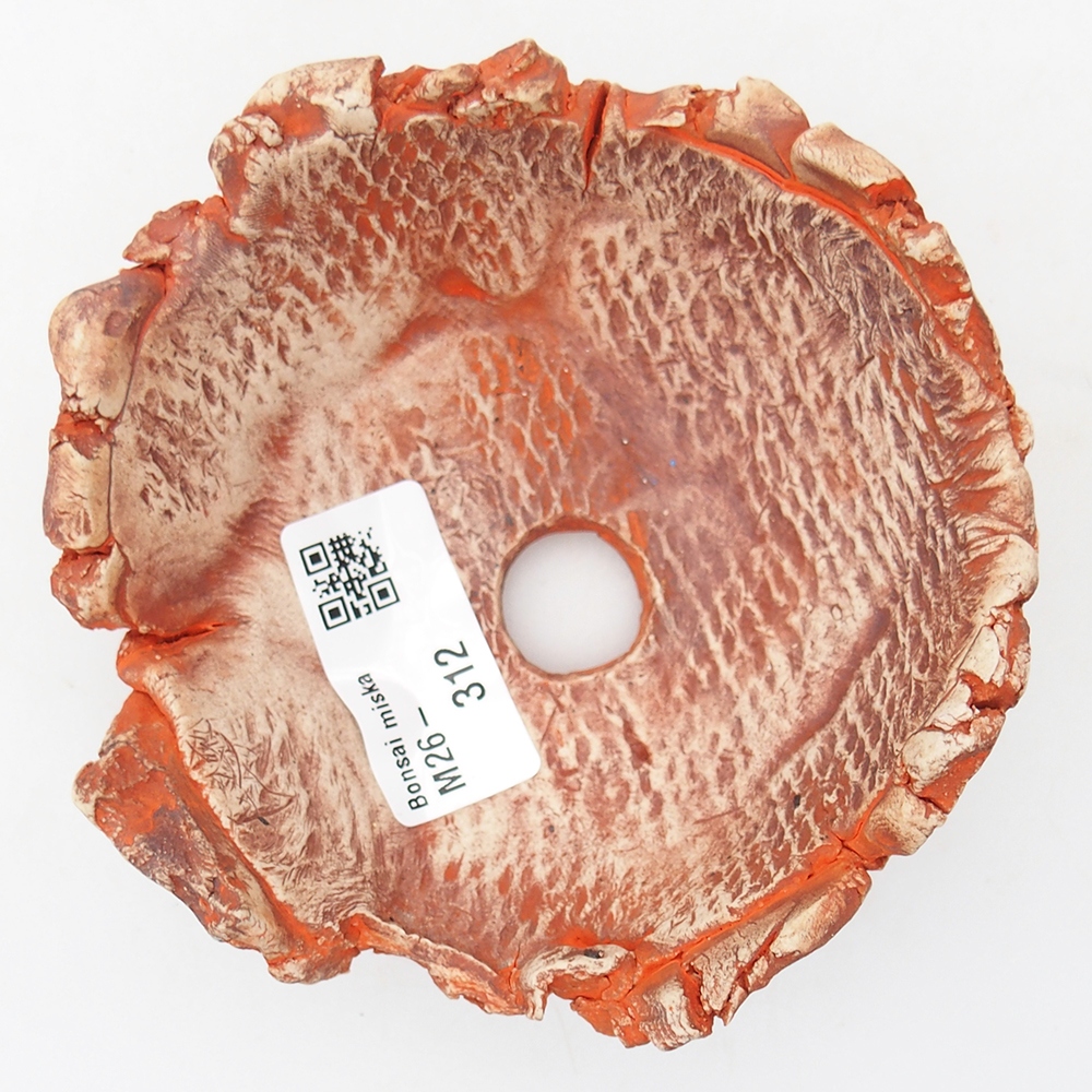 Keramická Skořápka 11 x 11 x 5 cm , barva oranžová