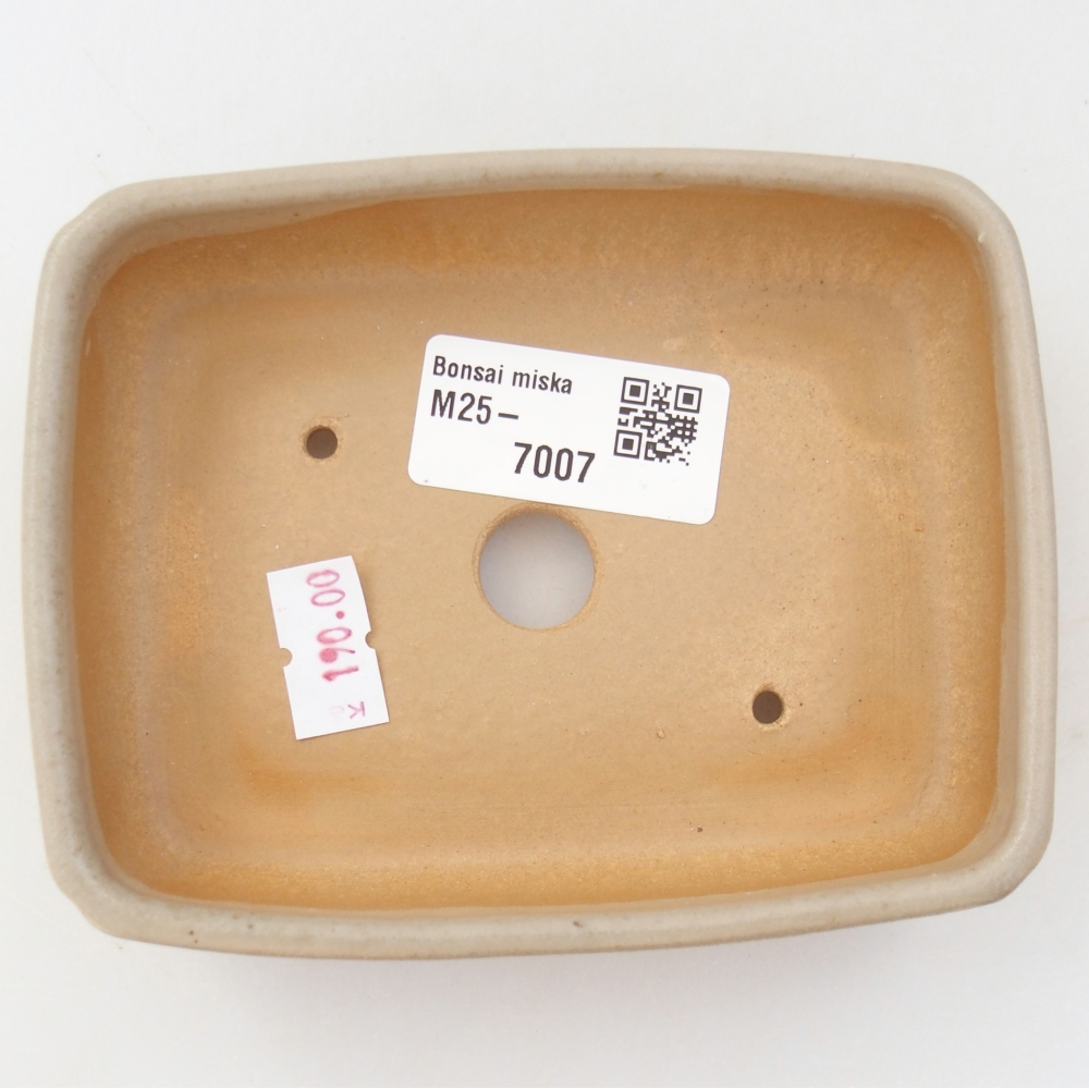 Keramická bonsai miska 11,5 x 9 x 3,5 cm, barva šedá