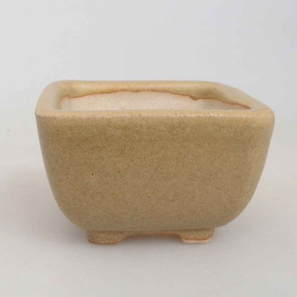 Mini bonsai miska 4,5 x 4,5 x 3 cm, barva hnědá