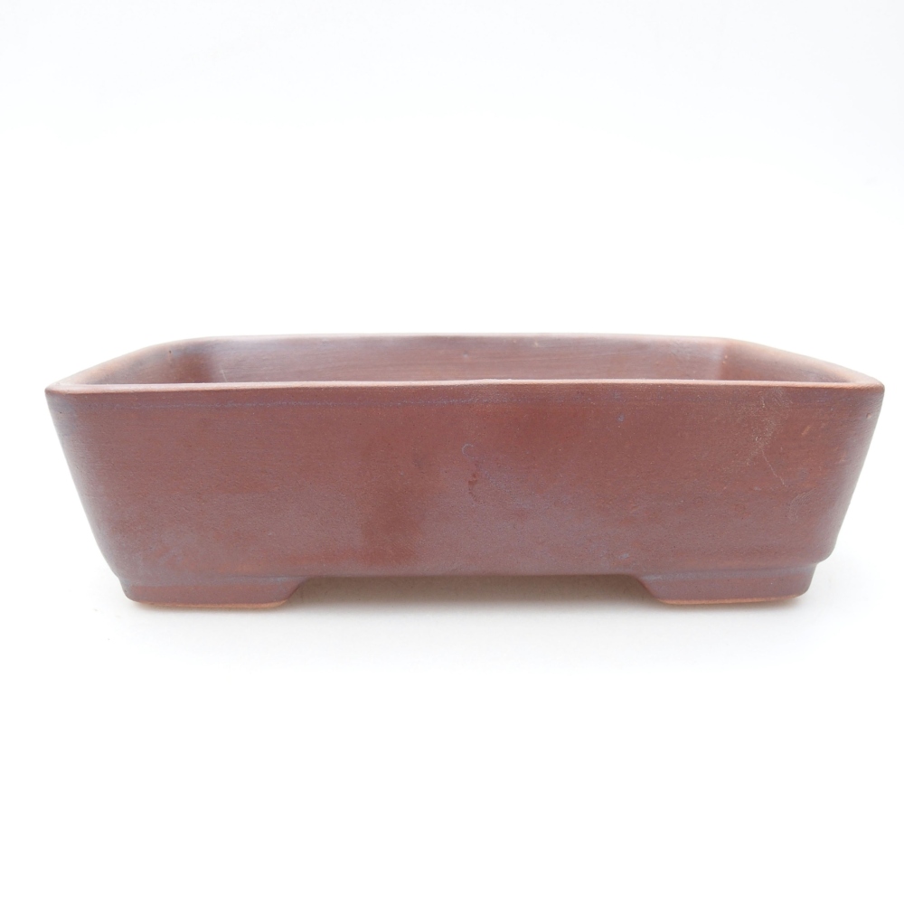 Keramická bonsai miska 18 x 13,5 x 5 cm, barva kovová