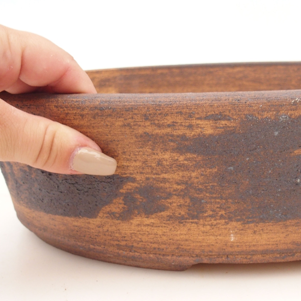 Bonsai miska 32 x 25 x 8,5 cm , barva hnědá
