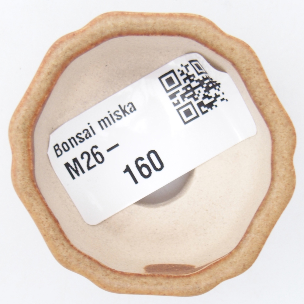 Mini bonsai miska 4,5 x 4,5 x 2,5 cm, barva hnědá
