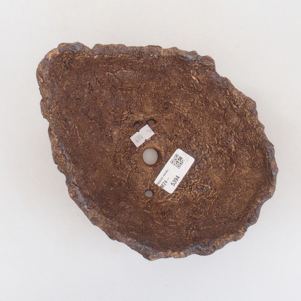 Keramická Skořápka  17,5 x 15 x 15,5 cm , barva hnědá