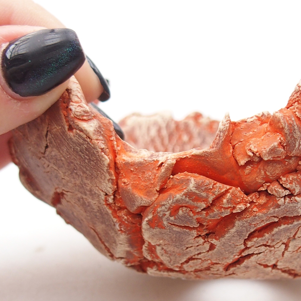 Keramická Skořápka 11 x 11 x 5 cm , barva oranžová