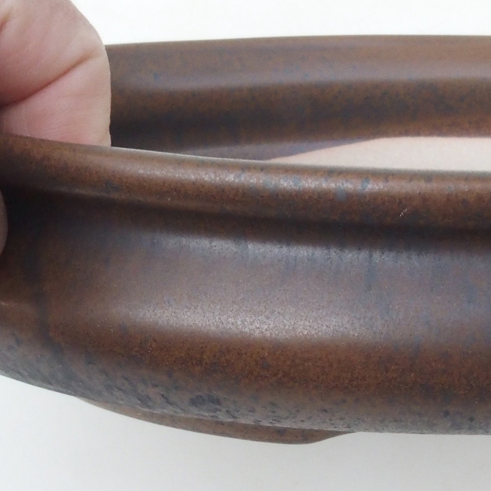Bonsai miska H15 - 25,5 x 17,5 x 6 cm. - hnědá