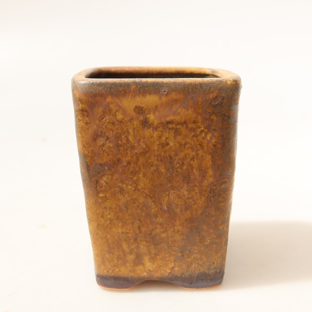 Keramická bonsai miska 5 x 5 x 6,5 cm, barva hnědá