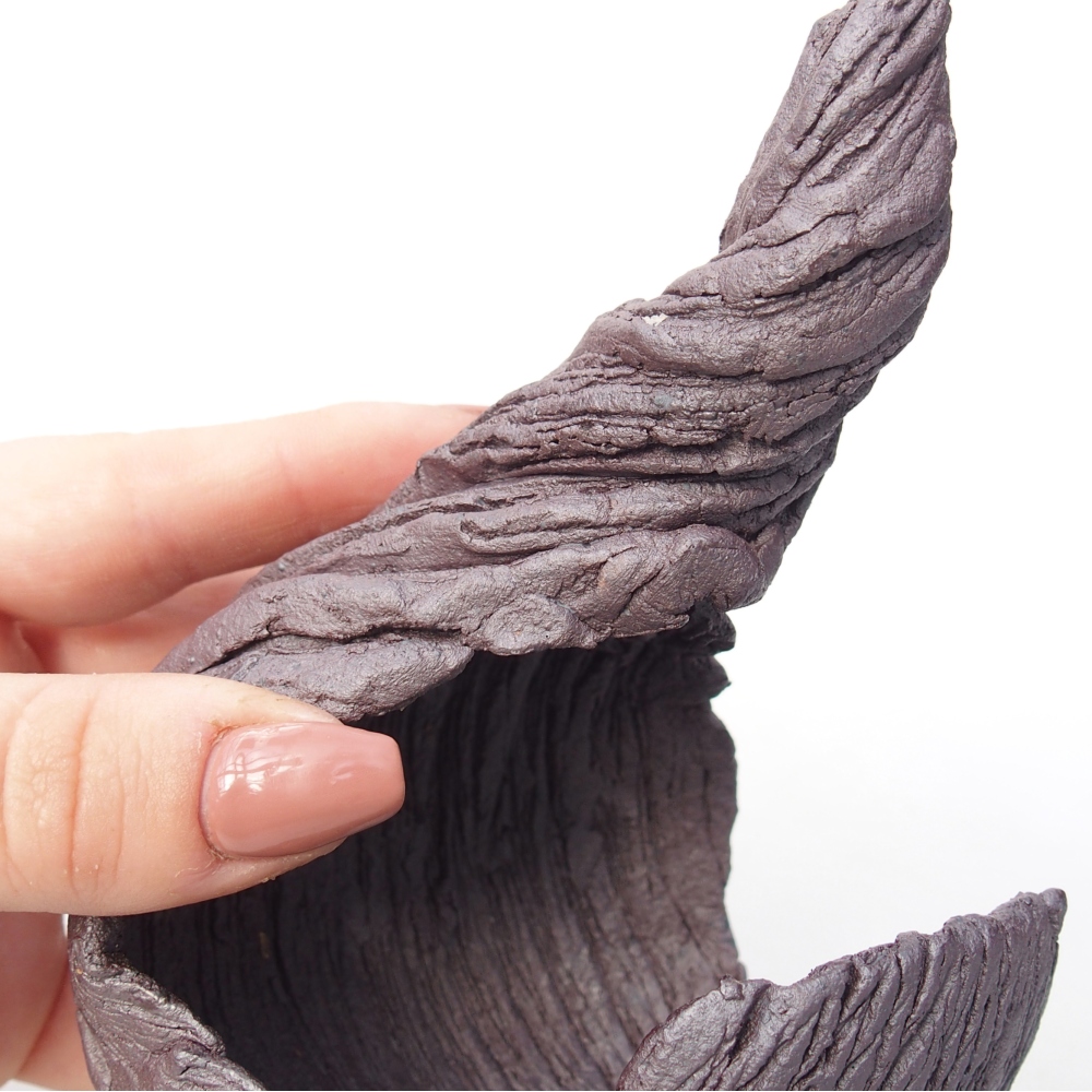 Keramická Skořápka 10 x 8,5 x 12,5 cm , barva kovová