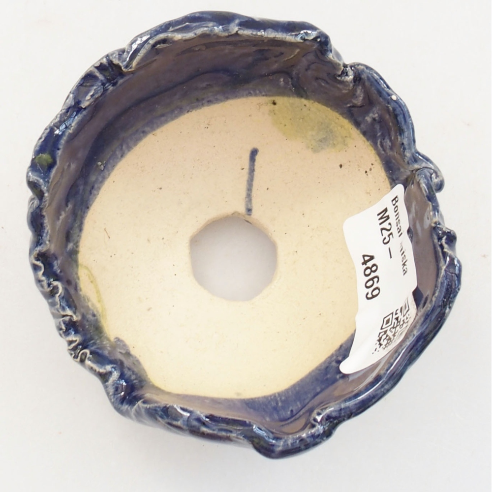 Keramická Skořápka  7,5 x 7 x 5 cm , barva modrá