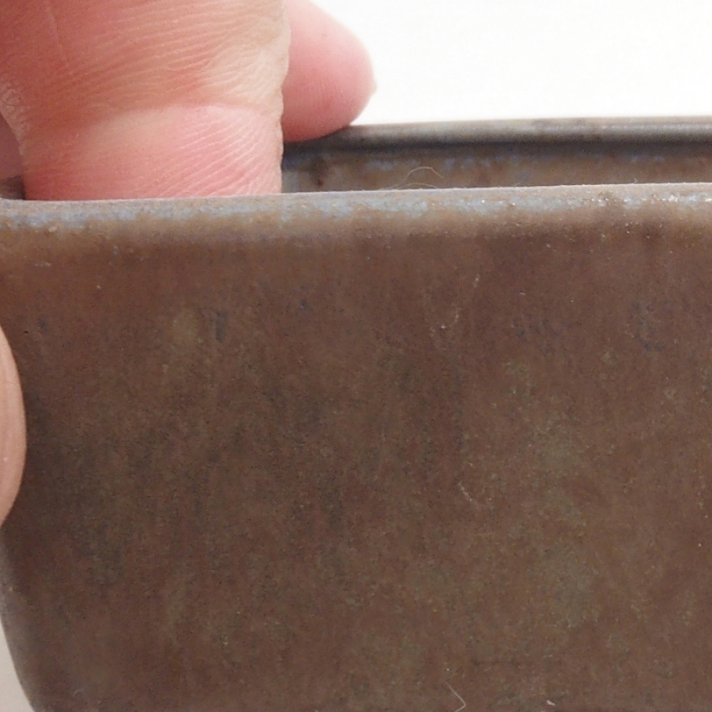 Keramická bonsai miska 9,5 x 8 x 3,5 cm, barva hnědá