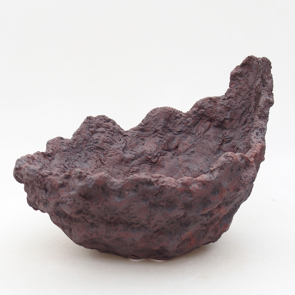 Keramická Skořápka  19 x 17 x 15 cm , barva hnědá