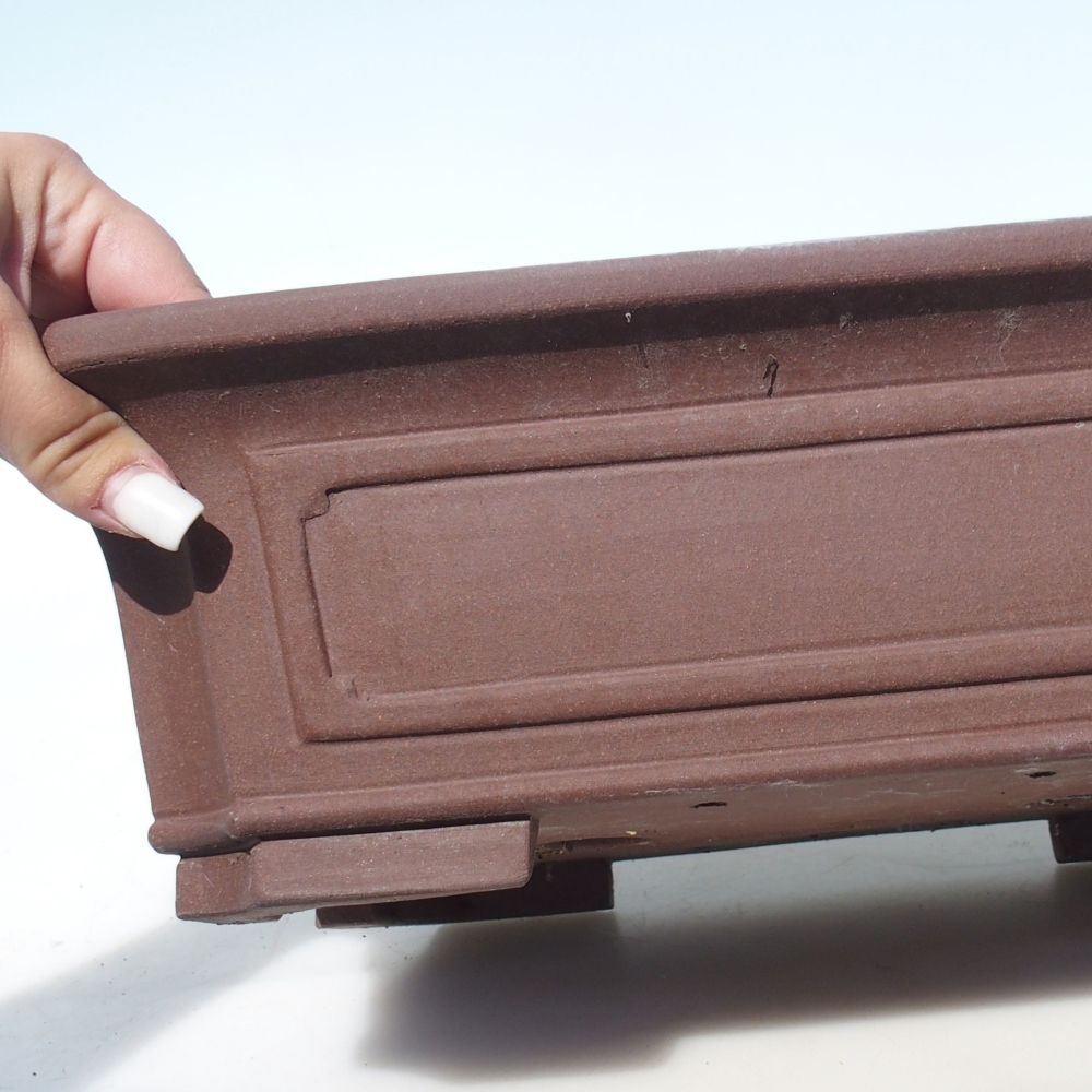 Bonsai miska 35,5 x 36,5 x 11 cm berva hnědá