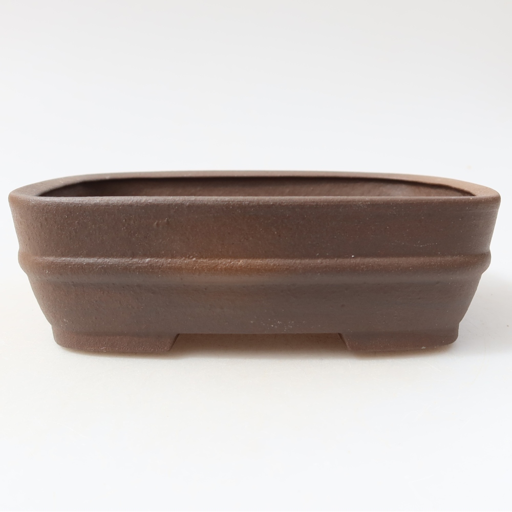 Keramická bonsai miska 14,5 x 11,5 x 4,5 cm, barva hnědá