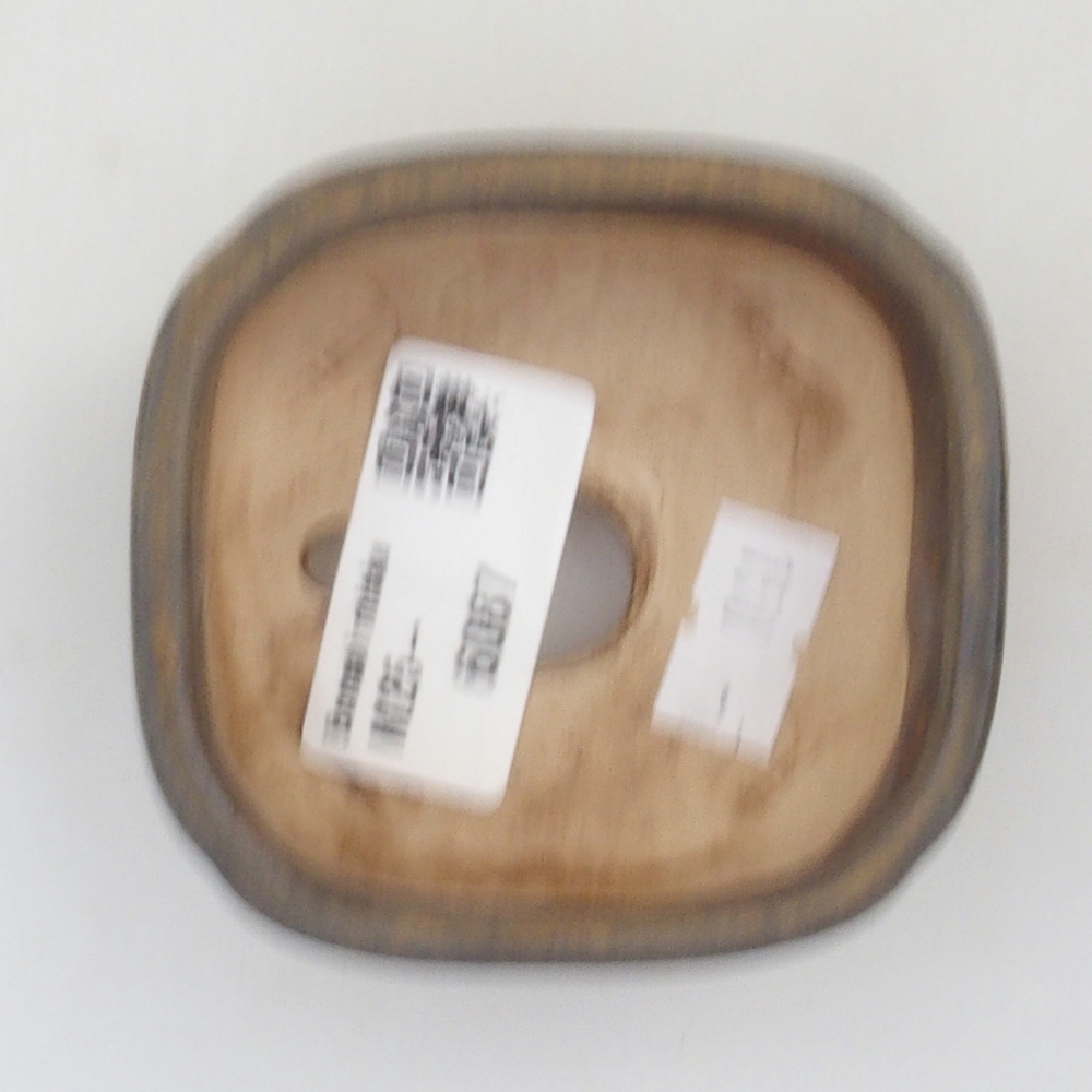 Keramická bonsai miska 7,5 x 7,5 x 3,5 cm, barva hnědá