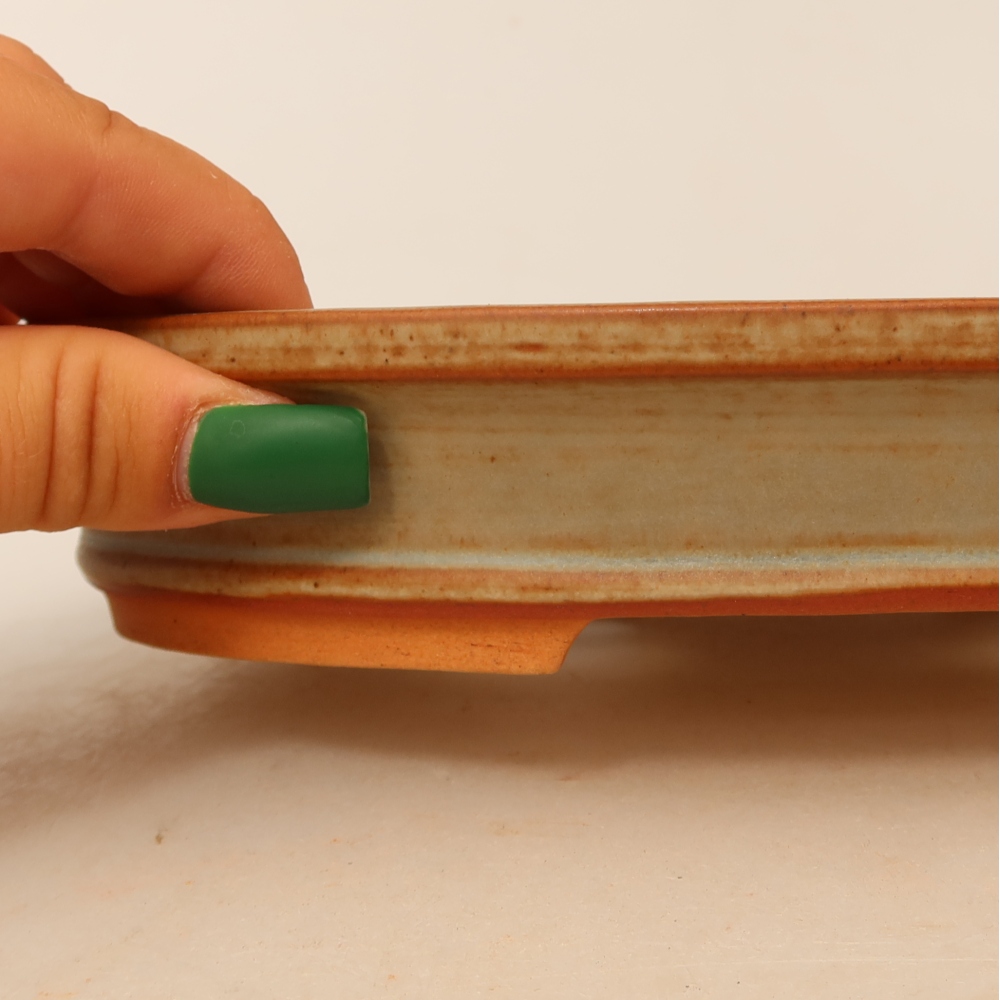 Keramická Miska  21 x 14,5 x 3,5 cm , barva béžová